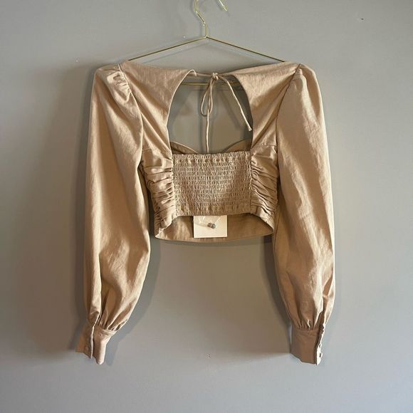 Majorelle Emily Bustier Puff Sleeve Crop Top | SZ XXS - Picture 12 of 16